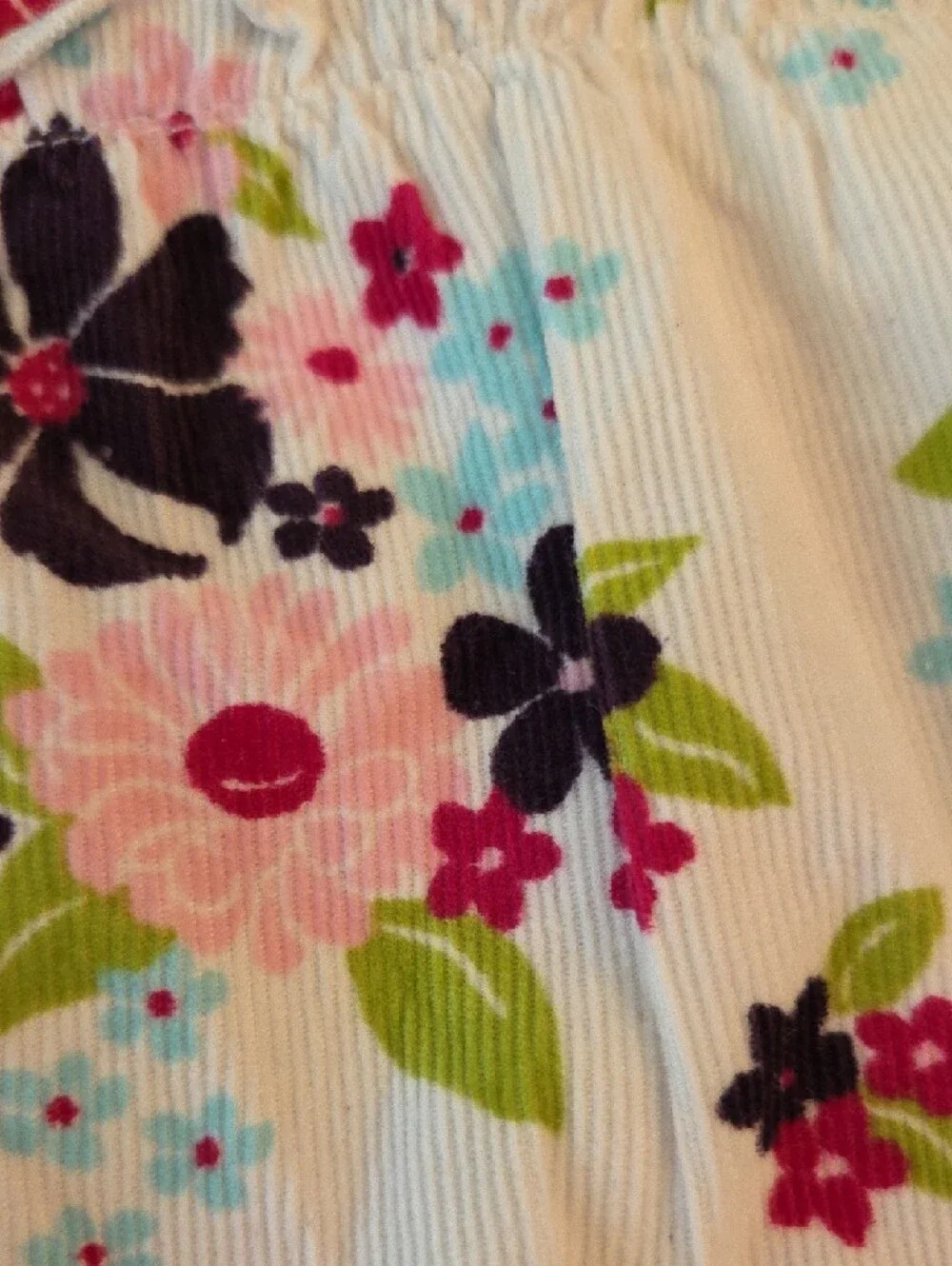 Crazy 8 White A-Line Skirt with Pink & Purple Floral Print Size 7-8 - Picture 3 of 5